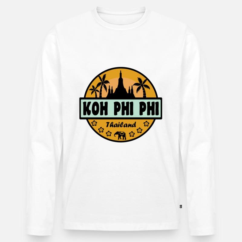 Koh Phi Phi Thailand - Männer Premium Bio Langarmshirt - undefined