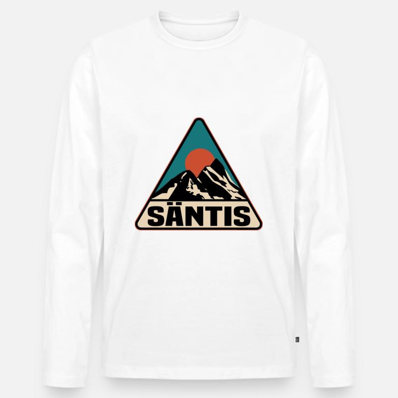 Säntis Schweiz - Männer Premium Bio Langarmshirt - undefined