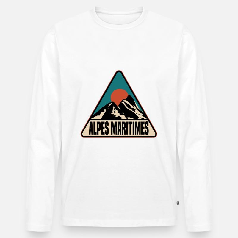 Alpes Maritimes - Männer Premium Bio Langarmshirt - undefined