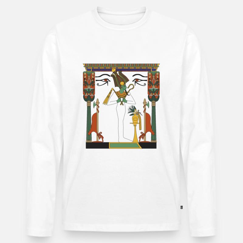 Osiris - Männer Premium Bio Langarmshirt - Weiß