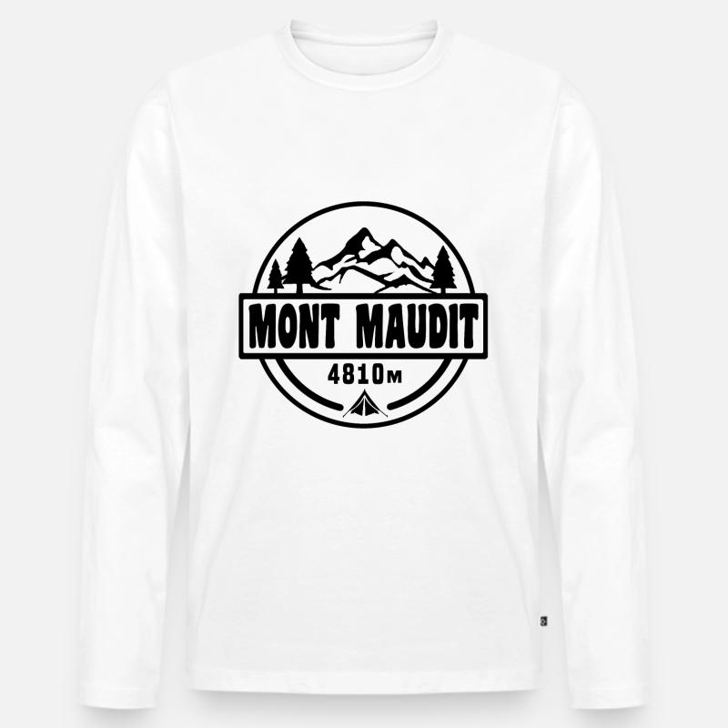 Mont Maudit - Männer Premium Bio Langarmshirt - undefined