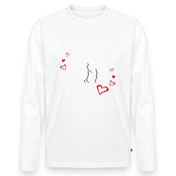 Nur eine gute Mutter, eine gute Mutter - Männer Premium Bio Langarmshirt - Weiß - Vorne - Nico (187cm)