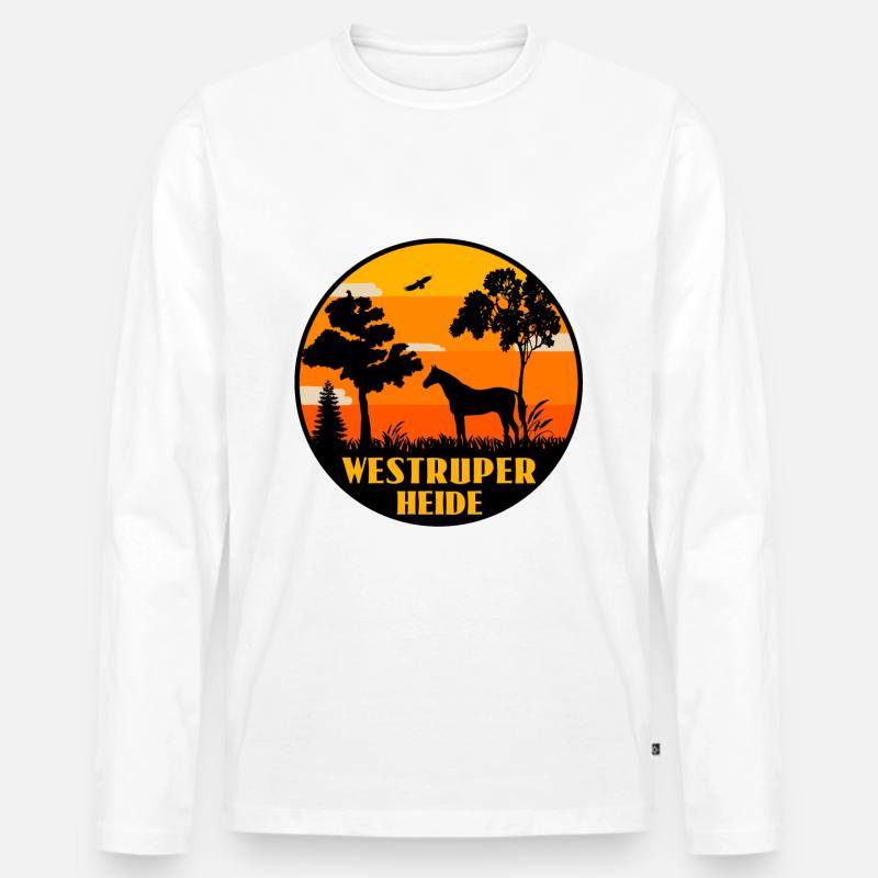 Westruper Heide - Männer Premium Bio Langarmshirt - undefined