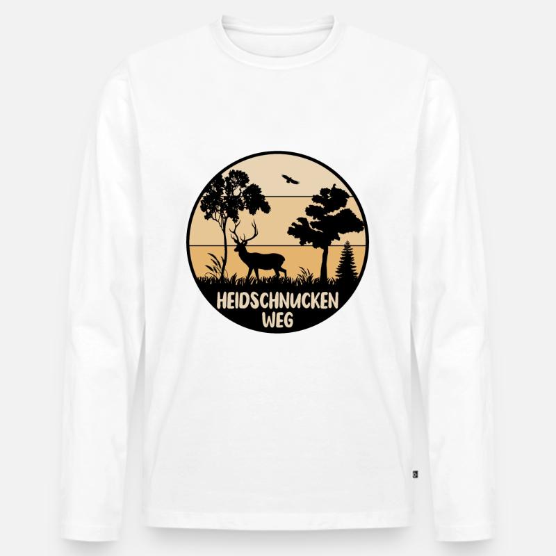 Heidschnuckenweg - Männer Premium Bio Langarmshirt - undefined