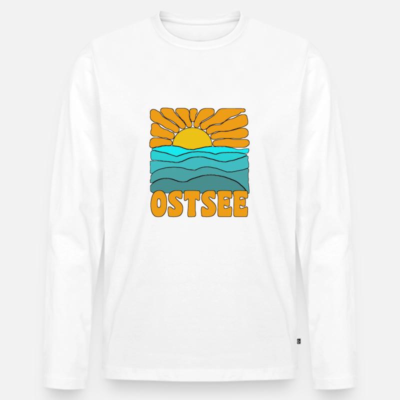 Meer Sonne Ostsee - Männer Premium Bio Langarmshirt - undefined