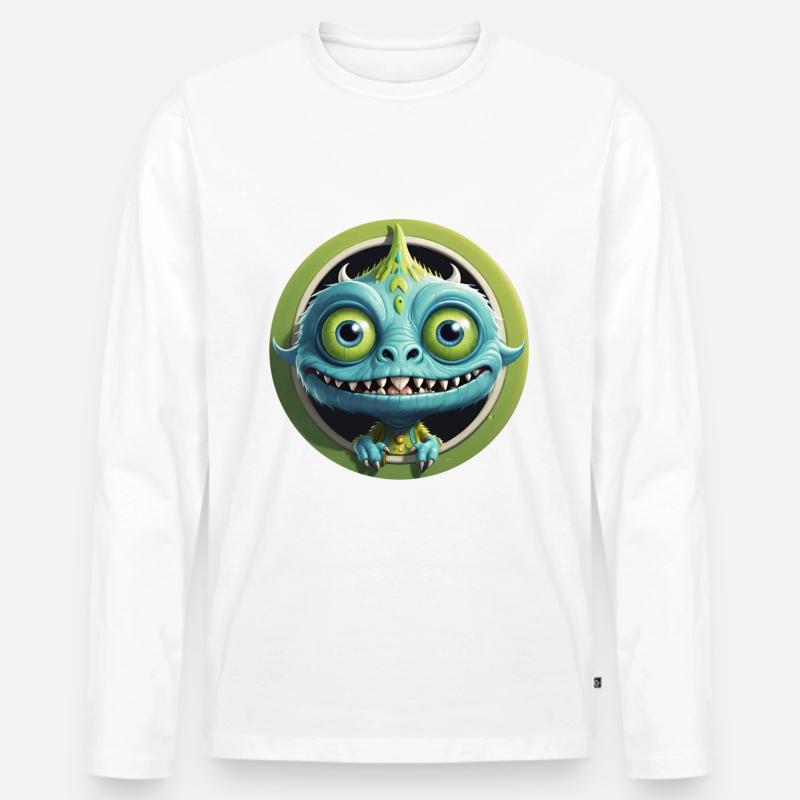 Get freaky - Männer Premium Bio Langarmshirt - Weiß