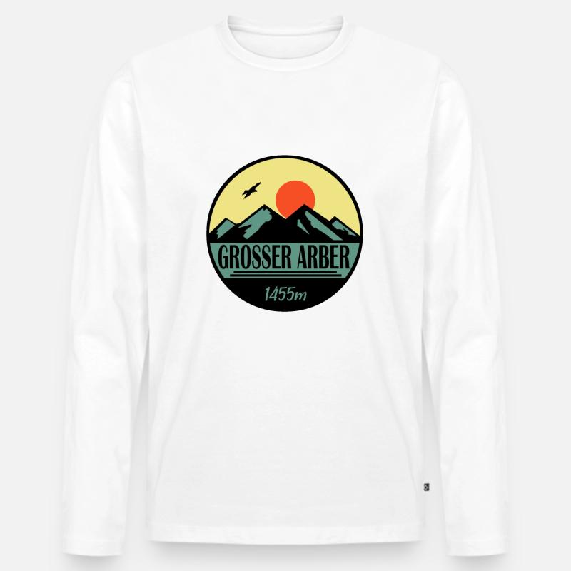 Großer Arber - Männer Premium Bio Langarmshirt - undefined