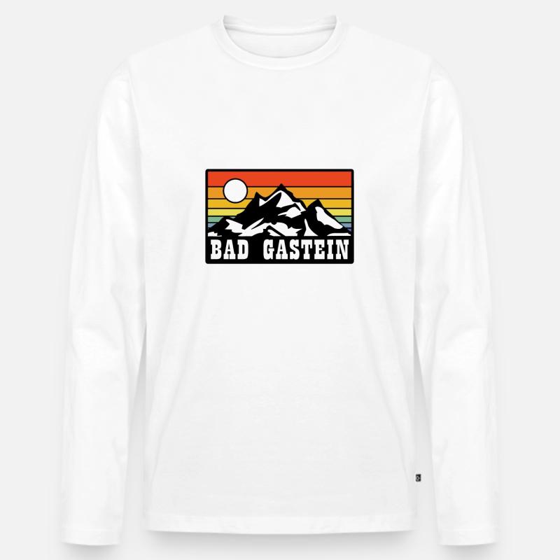 Bad Gastein - Männer Premium Bio Langarmshirt - undefined