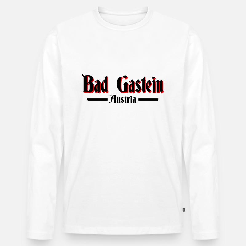 Bad Gastein - Männer Premium Bio Langarmshirt - undefined