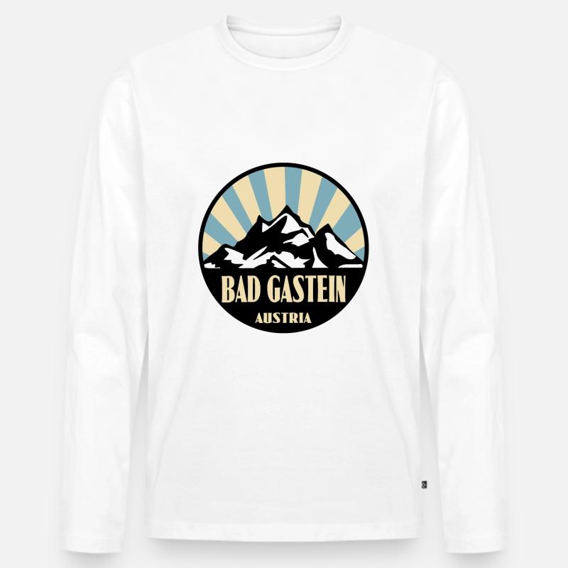 Bad Gastein - Männer Premium Bio Langarmshirt - undefined