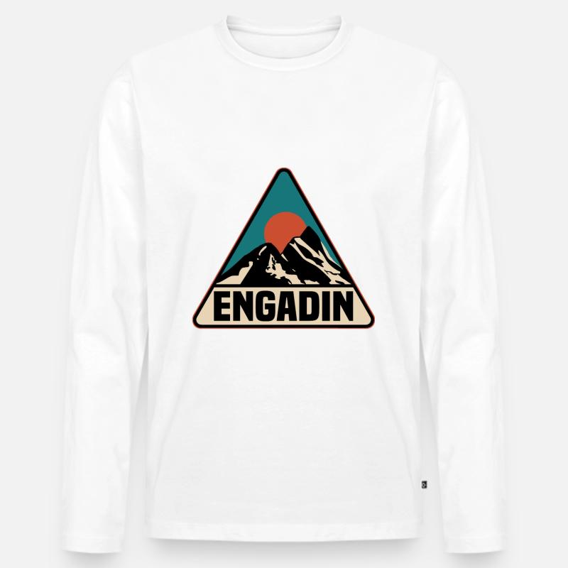 Engadin - Männer Premium Bio Langarmshirt - undefined