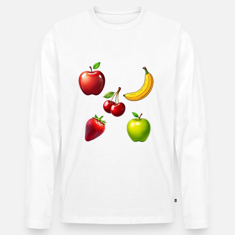 Obst - Männer Premium Bio Langarmshirt - undefined