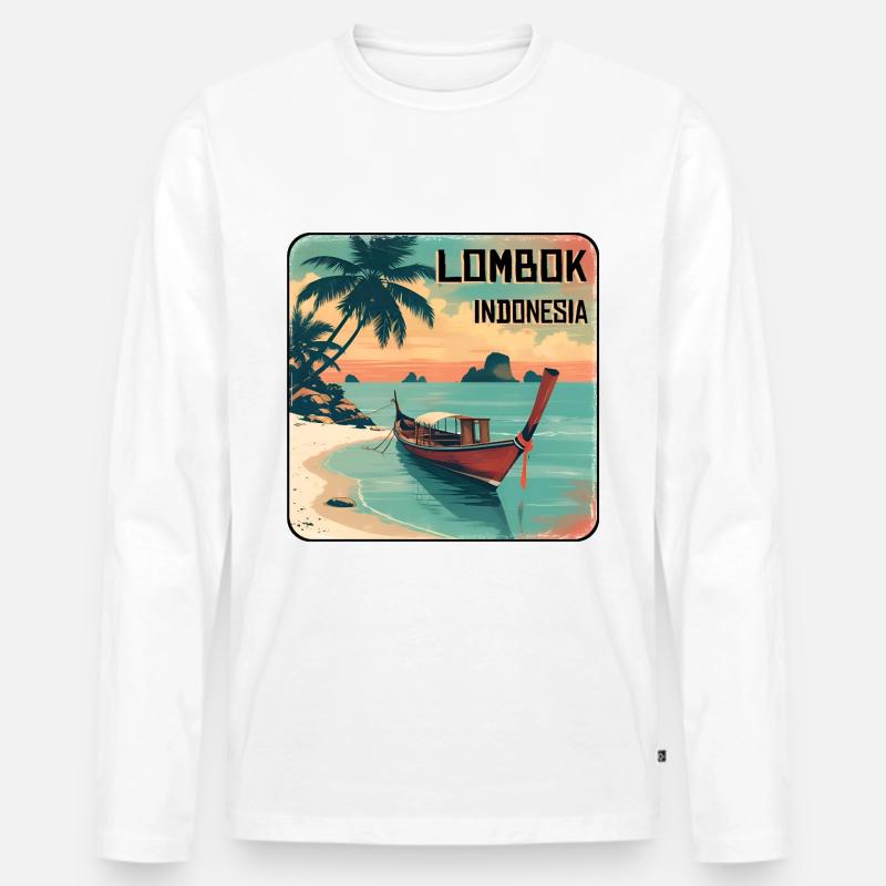 Lombok - Männer Premium Bio Langarmshirt - undefined