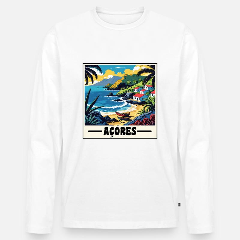 Acores - Männer Premium Bio Langarmshirt - undefined