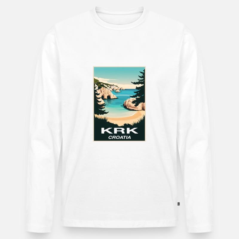 Krk - Männer Premium Bio Langarmshirt - undefined