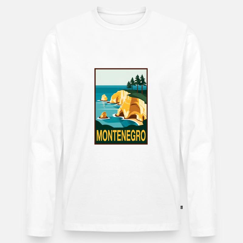 Montenegro Adria - Männer Premium Bio Langarmshirt - undefined