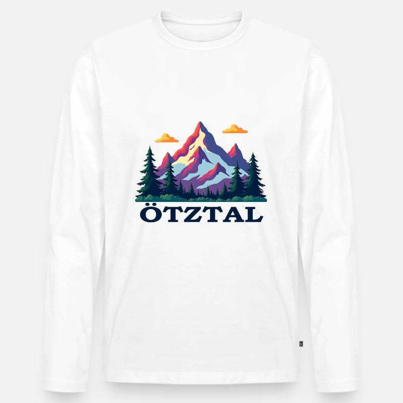 Oetztal Ötztal - Männer Premium Bio Langarmshirt - undefined
