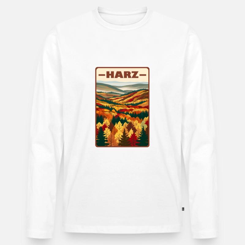Harz - Männer Premium Bio Langarmshirt - undefined