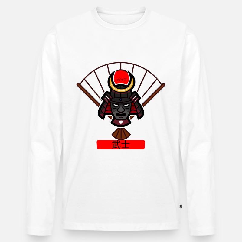 武士 "samurai" - Männer Premium Bio Langarmshirt - undefined