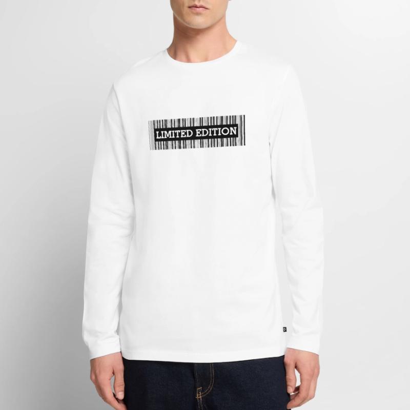 LIMITED EDITION - BARCODE - SCANCODE - EINZELSTÜCK Männer Premium Bio Langarmshirt