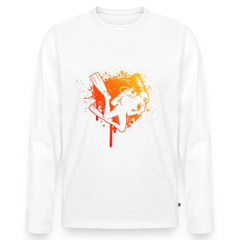 Scuba Diving Scuba Diver Scuba Diver - Men's Premium Organic Long Sleeve Shirt - white - Front - Nico (187cm)