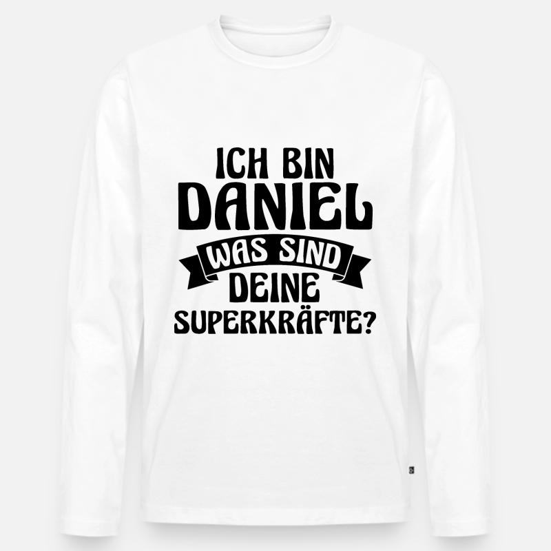 Vorname Daniel - Männer Premium Bio Langarmshirt - undefined