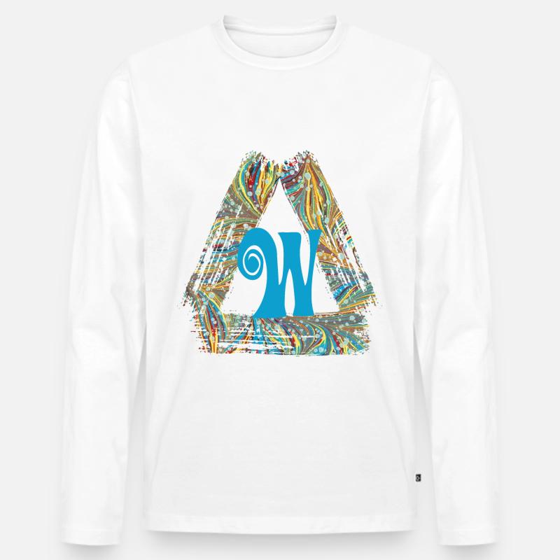 e 201 w - Männer Premium Bio Langarmshirt - Weiß