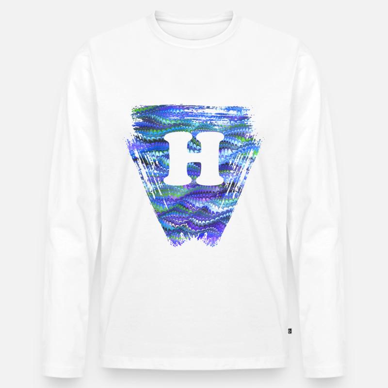 Triangle E 103 h - T-shirt manches longues Premium bio Homme - blanc