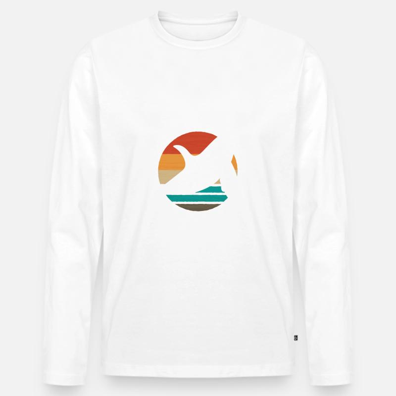 Chicago - Männer Premium Bio Langarmshirt - undefined