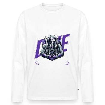 Born to Dive - Männer Premium Bio Langarmshirt - Weiß - Vorne - Nico (187cm)