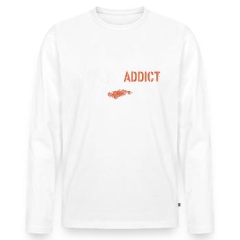 Rally addict - Men's Premium Organic Long Sleeve Shirt - white - Front - Nico (187cm)