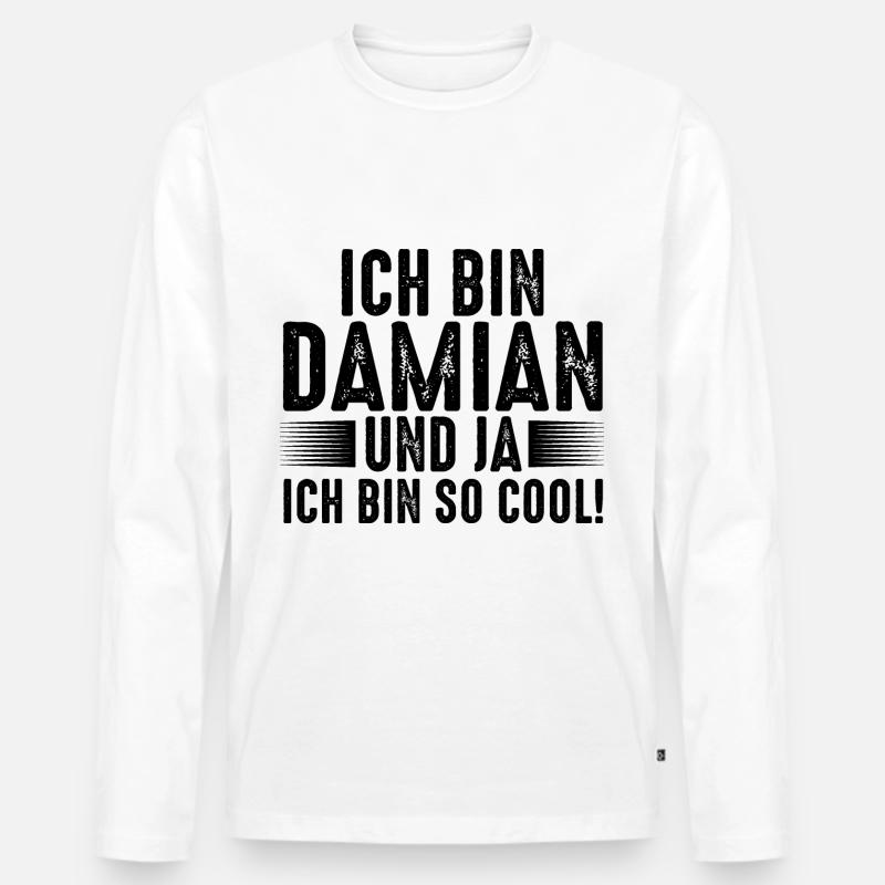 Vorname Damian - Männer Premium Bio Langarmshirt - undefined