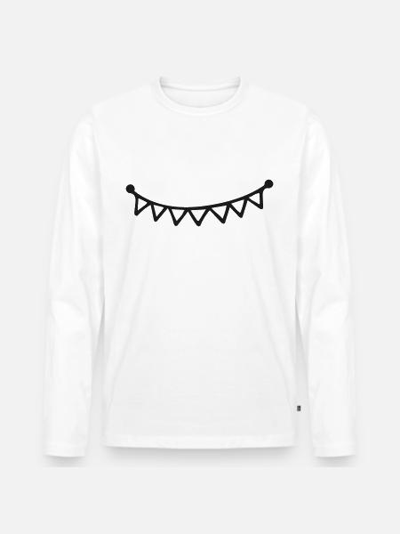 Decoration Celebration - Men's Premium Organic Long Sleeve Shirt - white