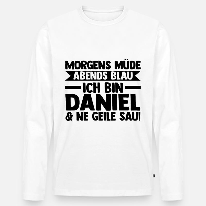 Vorname Daniel - Männer Premium Bio Langarmshirt - undefined