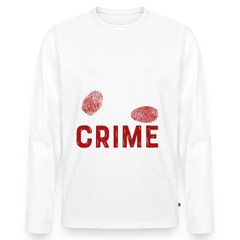 Forensic Science Investigator - Men's Premium Organic Long Sleeve Shirt - white - Front - Nico (187cm)