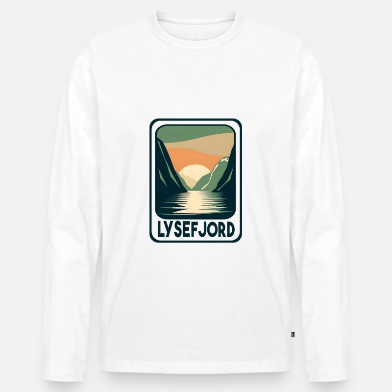 Lysefjord - Männer Premium Bio Langarmshirt - undefined