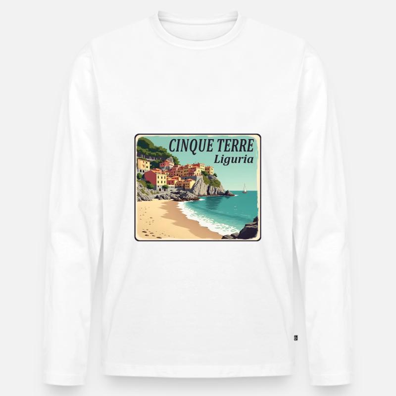 Cinque Terre - Männer Premium Bio Langarmshirt - undefined