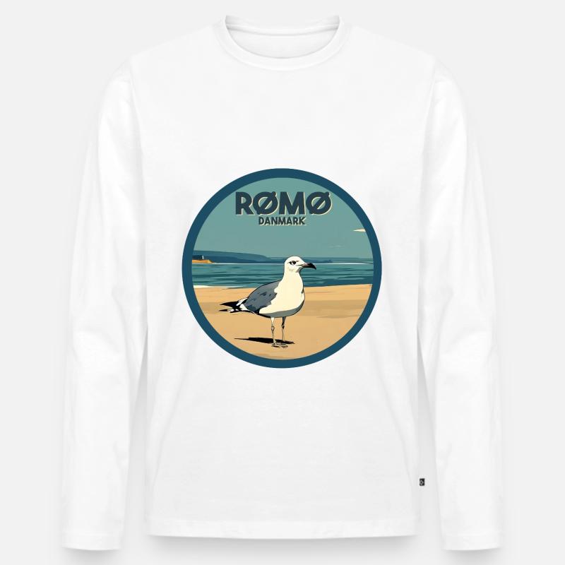 Römö Dänemark - Männer Premium Bio Langarmshirt - undefined