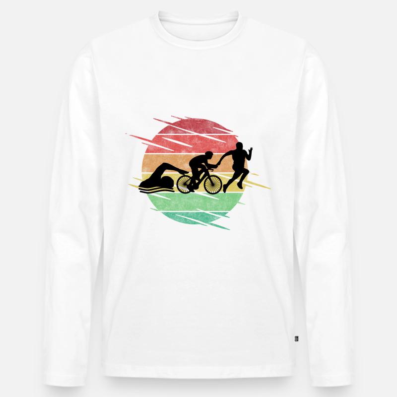 Triathlon - Männer Premium Bio Langarmshirt - undefined