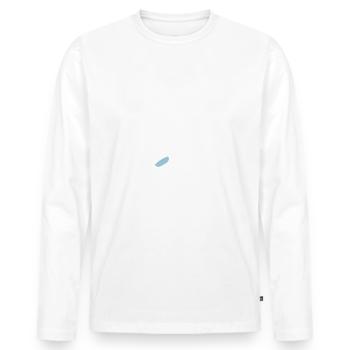 Motorkraft Segelflieger Segelflugzeug Spruch - Männer Premium Bio Langarmshirt - Weiß - Vorne - Nico (187cm)