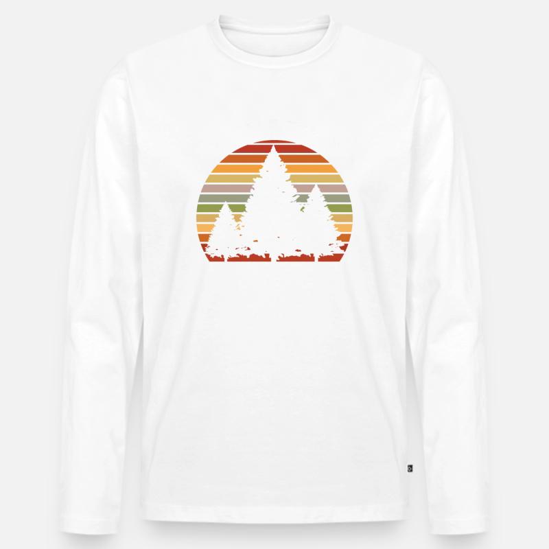 Tree Climbing - Männer Premium Bio Langarmshirt - Weiß