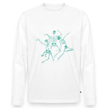 Chiropraktiker Chiropraktik - Männer Premium Bio Langarmshirt - Weiß - Vorne - Nico (187cm)
