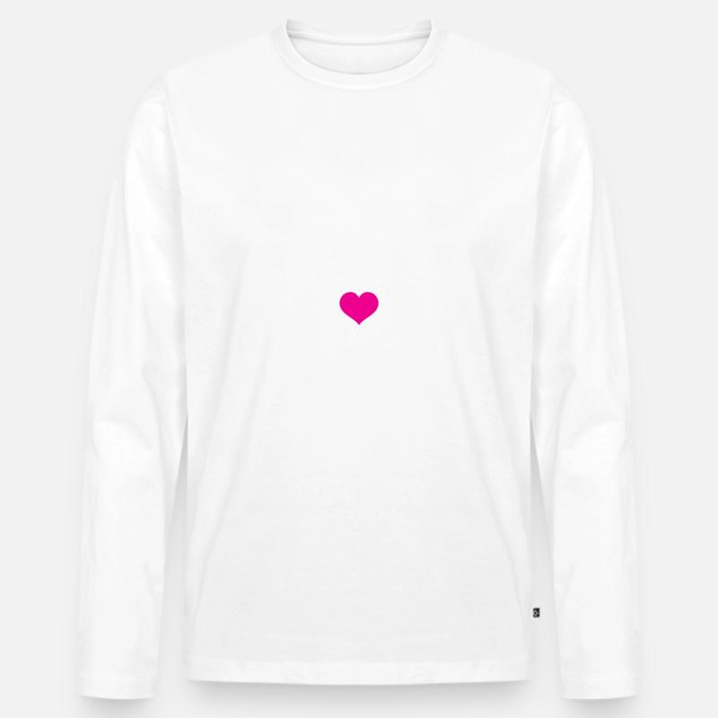 Texas - Männer Premium Bio Langarmshirt - Weiß