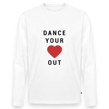 Dance your Heart out - Dancer - Männer Premium Bio Langarmshirt - Weiß - Vorne - Nico (187cm)