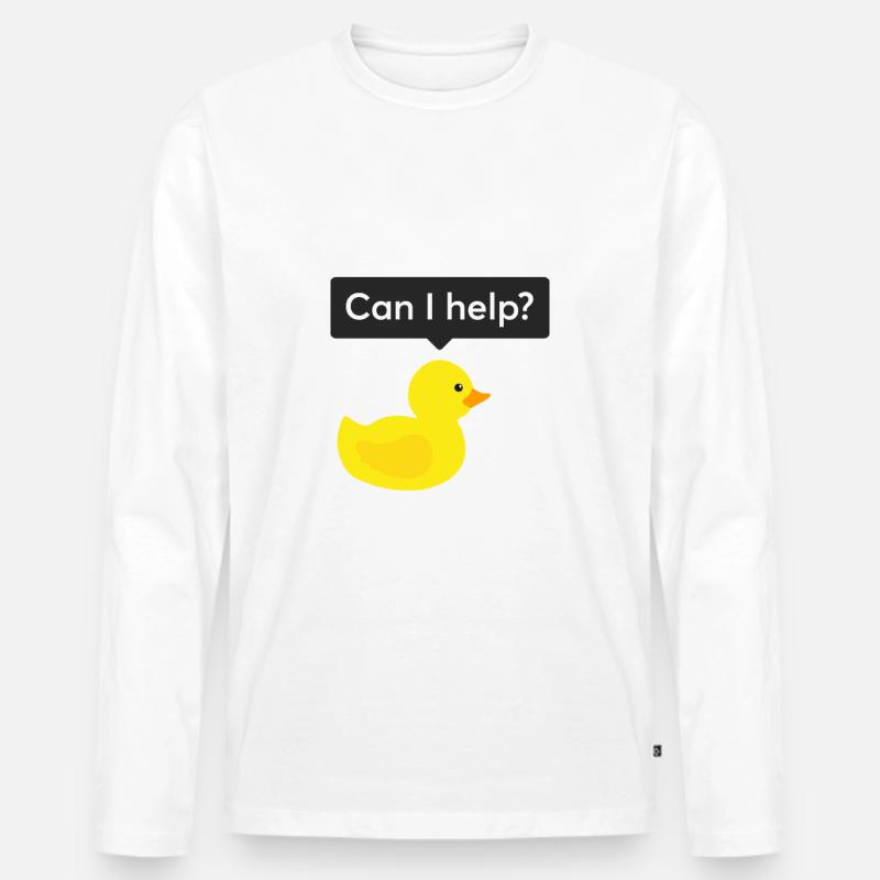 Programmierer Gummiente Debugging Männer Premium Bio Langarmshirt