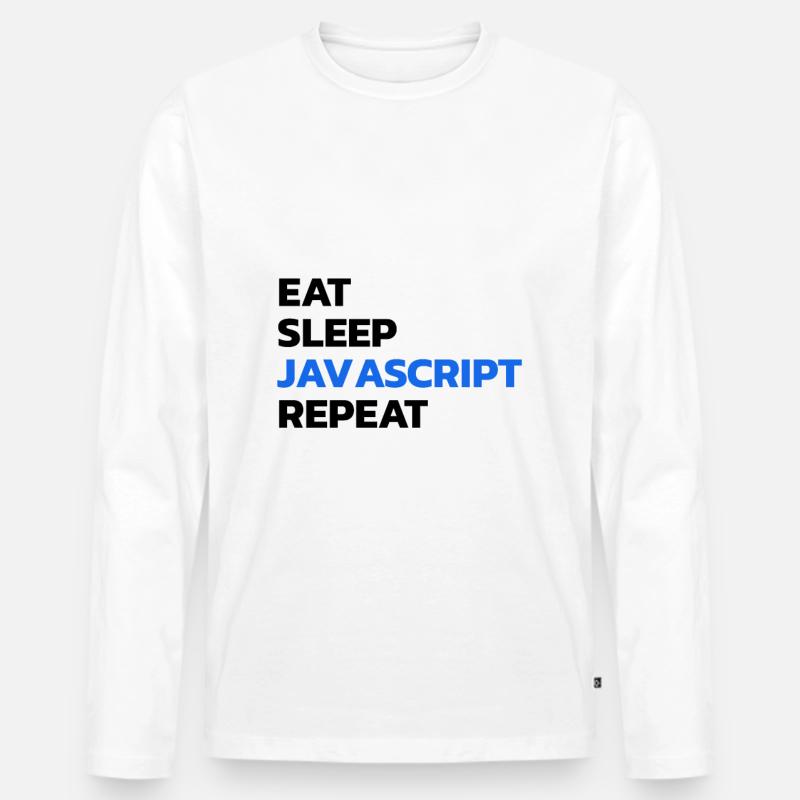 Programmer developer Javascript Men's Premium Organic Long Sleeve Shirt
