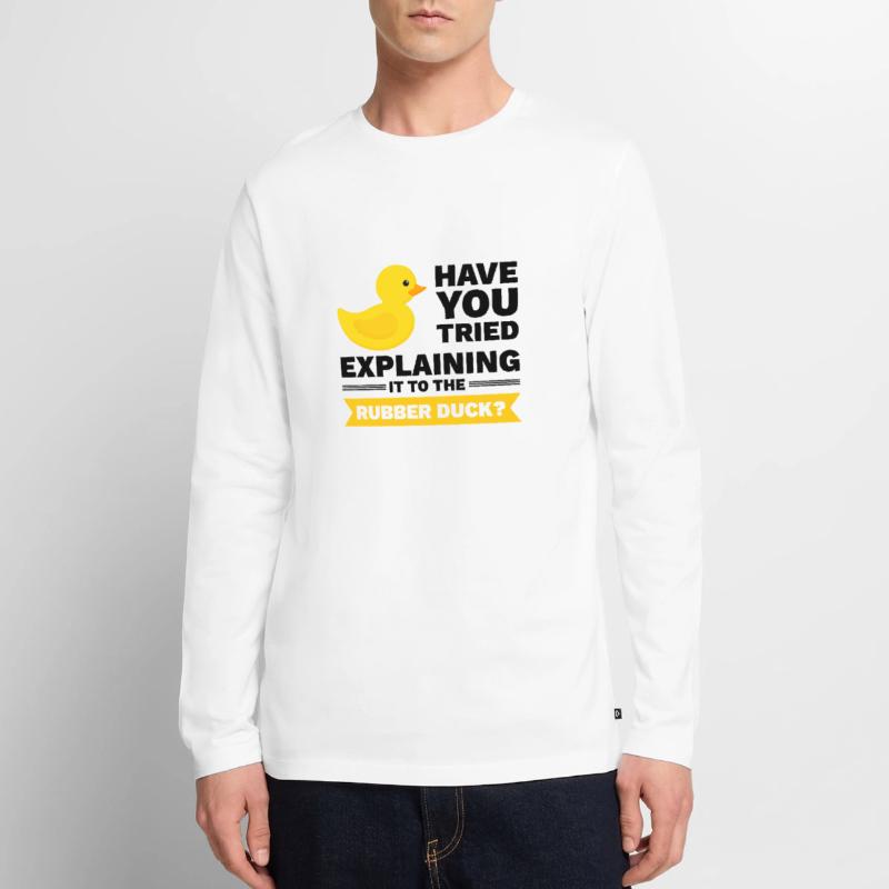 Programmierer Gummiente Debug Männer Premium Bio Langarmshirt