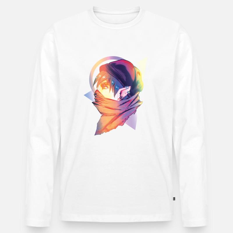Elf modern - Männer Premium Bio Langarmshirt - Weiß