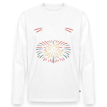 Pyrotechniker Feuerwerk Pyrotechnik - Männer Premium Bio Langarmshirt - Weiß - Vorne - Nico (187cm)