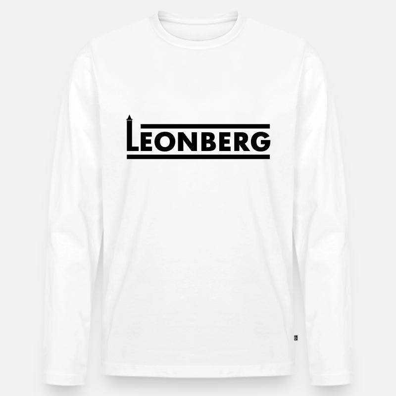 Leonberg - Männer Premium Bio Langarmshirt - Weiß